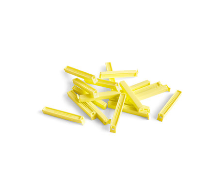 HAY Pince de fraîcheur Paquet plastique jaune lot de 18 11cm