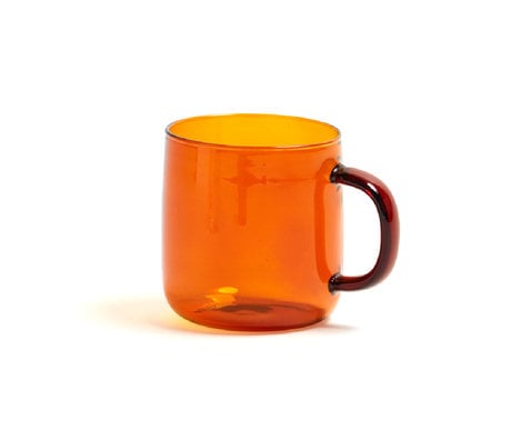 HAY Taza de borosilicato 300ml vidrio terracota Ø8x8.5cm