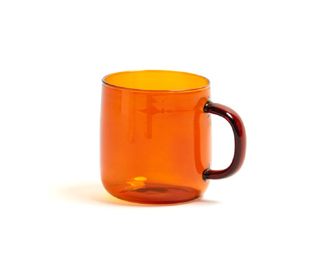 HAY Tazza di Borosilicato 300ml vetro terracotta Ø8x8,5cm