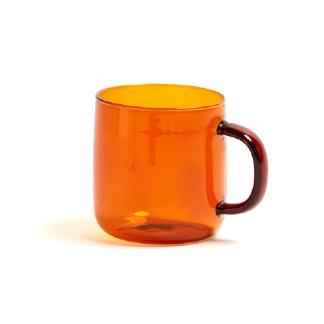 HAY Tazza di Borosilicato 300ml vetro terracotta Ø8x8,5cm