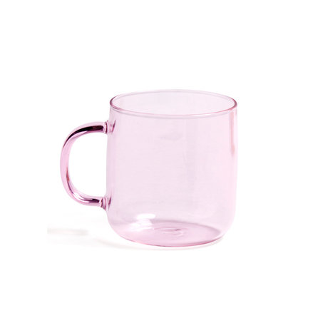 HAY Cup of Borosilicate 300ml pink glass Ø8x8.5cm