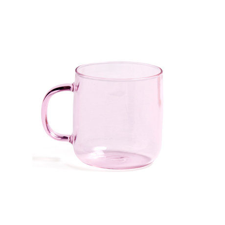 HAY Tasse de Borosilicate 300ml verre rose Ø8x8.5cm