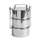 HAY Storage tin Picnic Container L set of 3 silver stainless steel Ø18x29.5cm