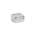 HAY Lunchbox Square XS argent inox 10x10x5cm