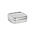 HAY Lunchbox Square M in acciaio inossidabile argento 16x16x5,5cm