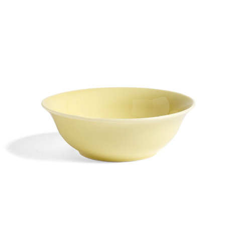 HAY Bowl Rainbow S light yellow porcelain Ø14x4.5cm