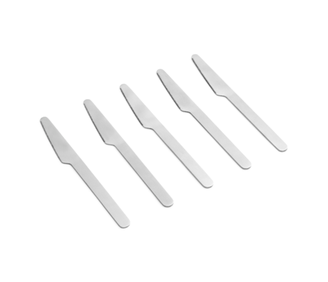 HAY Messer Everyday Silber Edelstahl Set von 5 20x2cm