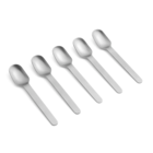 HAY Spoon Everyday sølv rustfrit stål sæt på 5 18,5x3,5cm