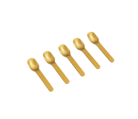 HAY Teaspoon Everyday gold stainless steel set of 5 13.5x3cm