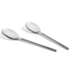 HAY Serving spoon Sunday silver stainless steel set of 2 27.5x6cm
