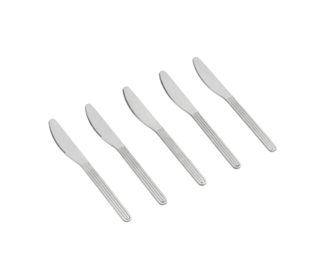 HAY Messer Sonntag Silber Edelstahl Set von 5 20x2cm
