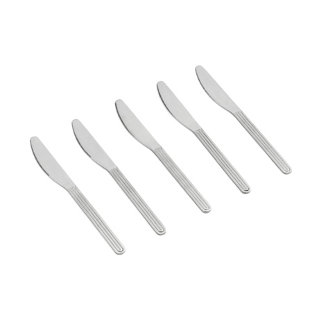 HAY Knife Sunday silver stainless steel set of 5 20x2cm