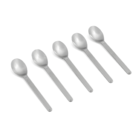 HAY Set di 5 cucchiai Sunday argento in acciaio inossidabile 18,5x3,5 cm