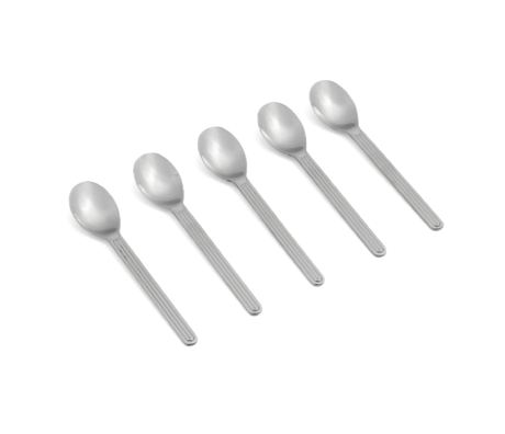 HAY Spoon Sunday silver stainless steel set of 5 18.5x3.5cm