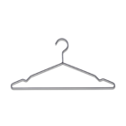 HAY Tøjbøjle Hængt sort stålsæt på 5 42x20cm