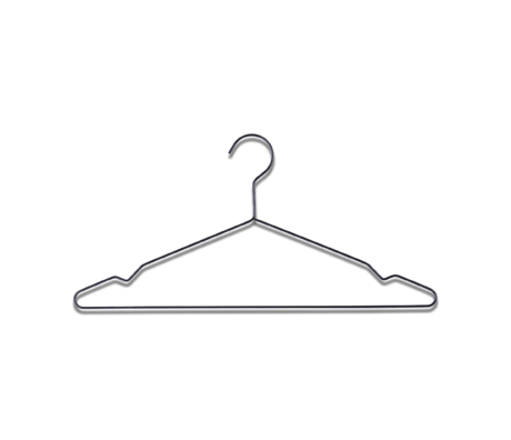 HAY Kleiderbügel Aufhängen aus schwarzem Stahl, 5 x 42 x 20 cm