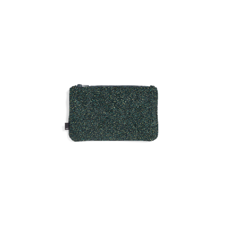 HAY Portefeuille Zip M textile vert 22,5x14cm