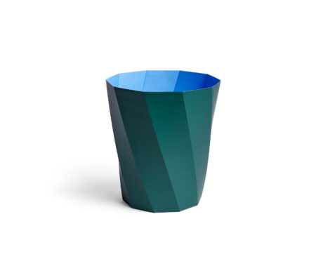 HAY Pattumiera Paper Bin 12L cartone verde scuro Ø28x30,5cm