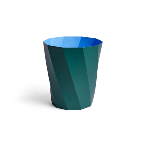 HAY Pattumiera Paper Bin 12L cartone verde scuro Ø28x30,5cm