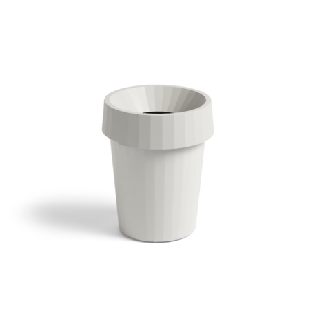 HAY Cubo de basura Shade Bin 14L plástico blanco Ø30x36.5cm