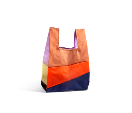 HAY Taske Seksfarvet taske L No4 plastik tekstil 37x71cm