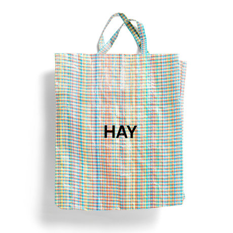 HAY Tasche Multi Check XL mehrfarbiger Kunststoff 64x28x70cm