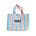 HAY Tasche Candy Stripe M blau orange Kunststoff 50x12x37cm