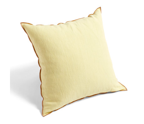 HAY Throw pillow Outline light yellow textile 50x50cm