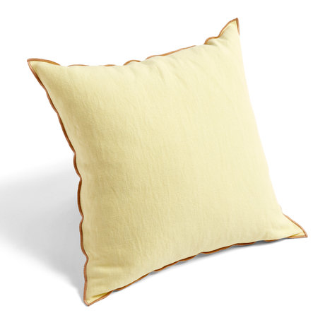 HAY Throw pillow Outline light yellow textile 50x50cm
