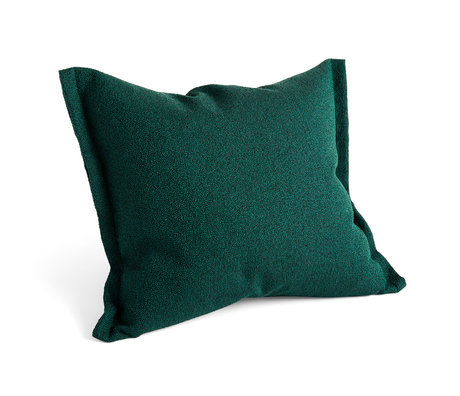 HAY Coussin Plica Sprinkle textile vert foncé 60x55cm