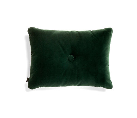 HAY Cuscino copriletto Dot Soft tessuto verde scuro 60x45cm