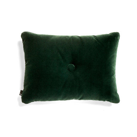 HAY Cuscino copriletto Dot Soft tessuto verde scuro 60x45cm