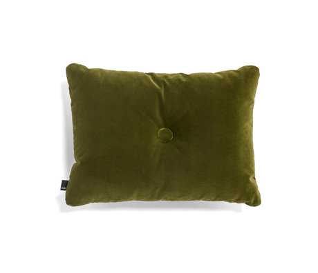 HAY Coussin Dot Soft textile vert 60x45cm