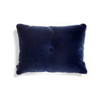 HAY Coussin Dot Soft textile bleu foncé 60x45cm