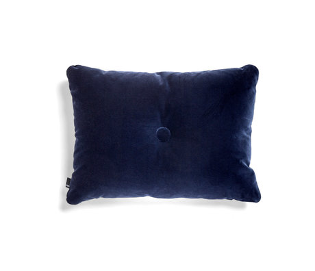HAY Cojín Dot Soft textil azul oscuro 60x45cm