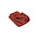 HAY Plaid Crinkle rød bomuld 210x150cm