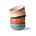 HK-living Bowl 70's Dessert multicolour ceramic set of 4 Ø12.5x6cm