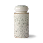 HK-living Storage jar 70's Hail multicolour ceramic Ø11x22.5cm