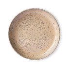 HK-living Plade Gradient beige keramik sæt på 2 Ø21,5x4,3cm