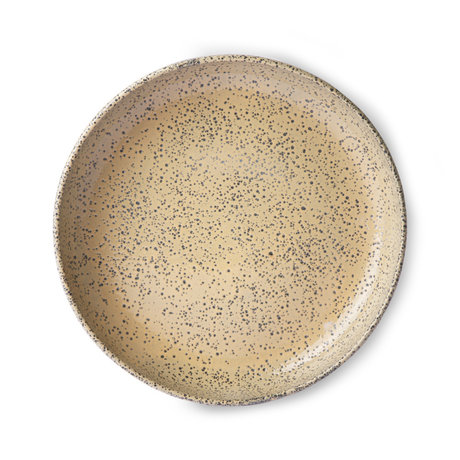 HK-living Platte Farbverlauf hellrosa Keramik Set von 2 Ø21,5x4,3 cm