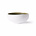 HK-living Bol Home Chef porcelaine blanche verte Ø11x5cm