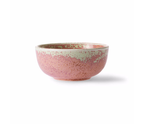 HK-living Bowl Home Chef lyserød porcelæn Ø11,2x5cm