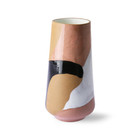 HK-living Vase Painted multicolour ceramic Ø16x31cm
