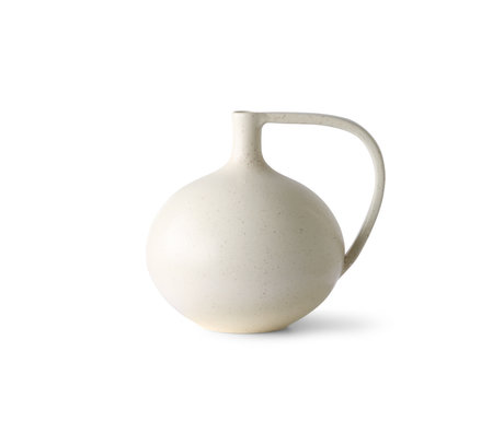 HK-living Jarra M cerámica blanca 20x18x19.5cm