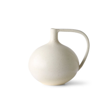 HK-living Jarra M cerámica blanca 20x18x19.5cm