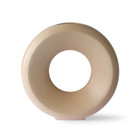 HK-living Vase Circle L beige ceramic 30.5x9.5x30cm