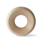 HK-living Vaso Circle L ceramica beige 30,5x9,5x30cm