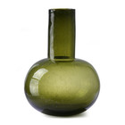 HK-living Vase L green glass Ø31x43cm