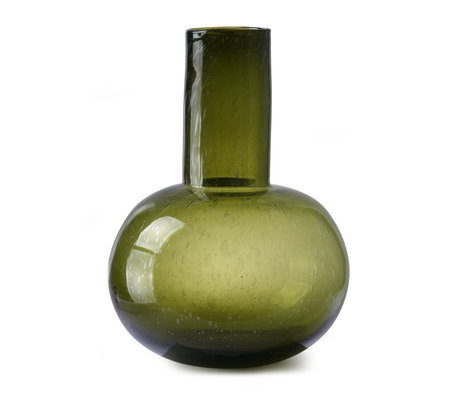 HK-living Vase L verre vert Ø31x43cm