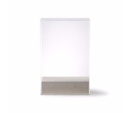 HK-living Stolp Display cristal transparente 20x12x30cm